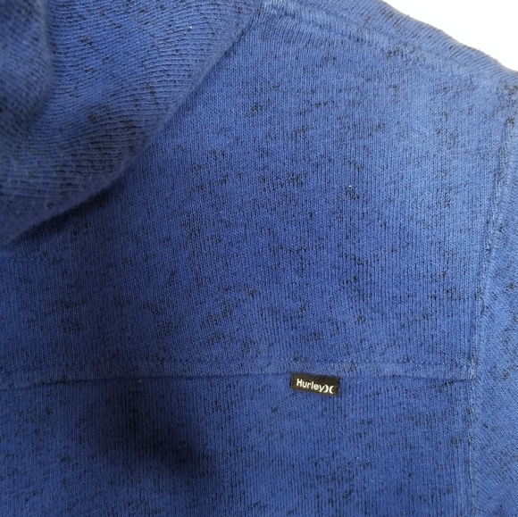 Hurley Kids Full Zip Up Blue Hoodie Sz L - Picture 4 of 8